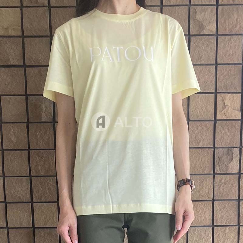 パトゥ PATOU ESSENTIAL PATOU T SHIRT Tシャツ コットン ライトイエロー JE0299999213M レディース 中古 パトゥ PATOU ESSENTIAL PATOU T SHIRT Tシャツ コットン ライト