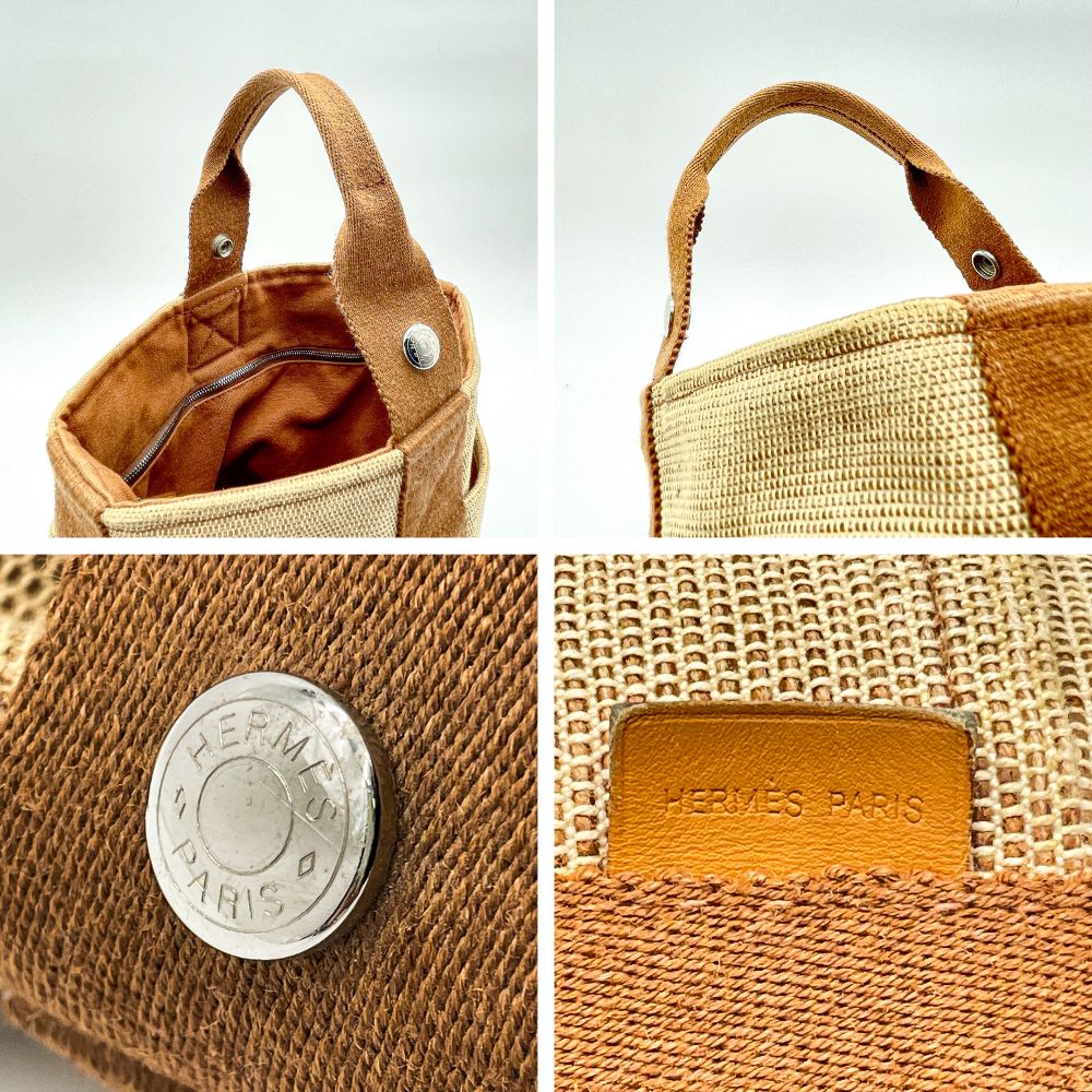 HERMES】エルメス サクソーPM バケツ型 ハンドバッグ ベージュ