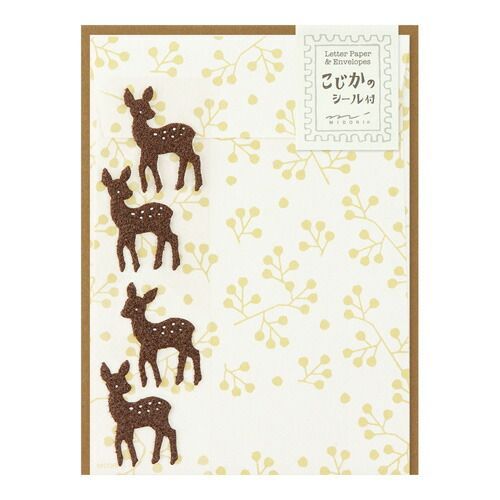 まとめ ミドリ レターセット こじか 86365 ×