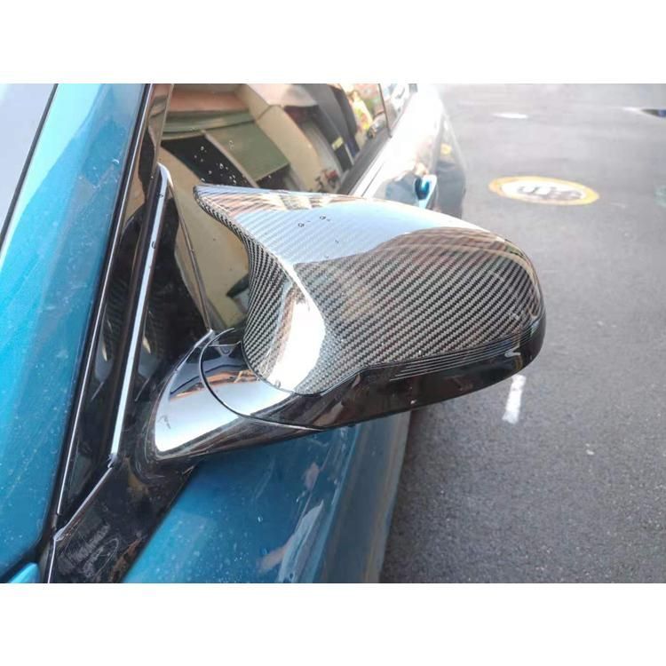 高品質 リアル ドライ カーボン ドアミラー カバー BMW M2 F87 CS コンペティション ベースグレード エディションブラックシャドウ 右H b12166