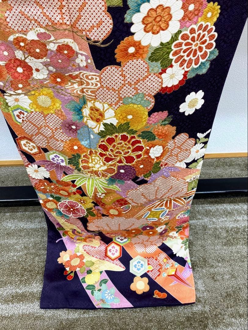 振袖 豪華 金駒 金彩 紋意匠 身丈171cm 撥水加工済 - メルカリ