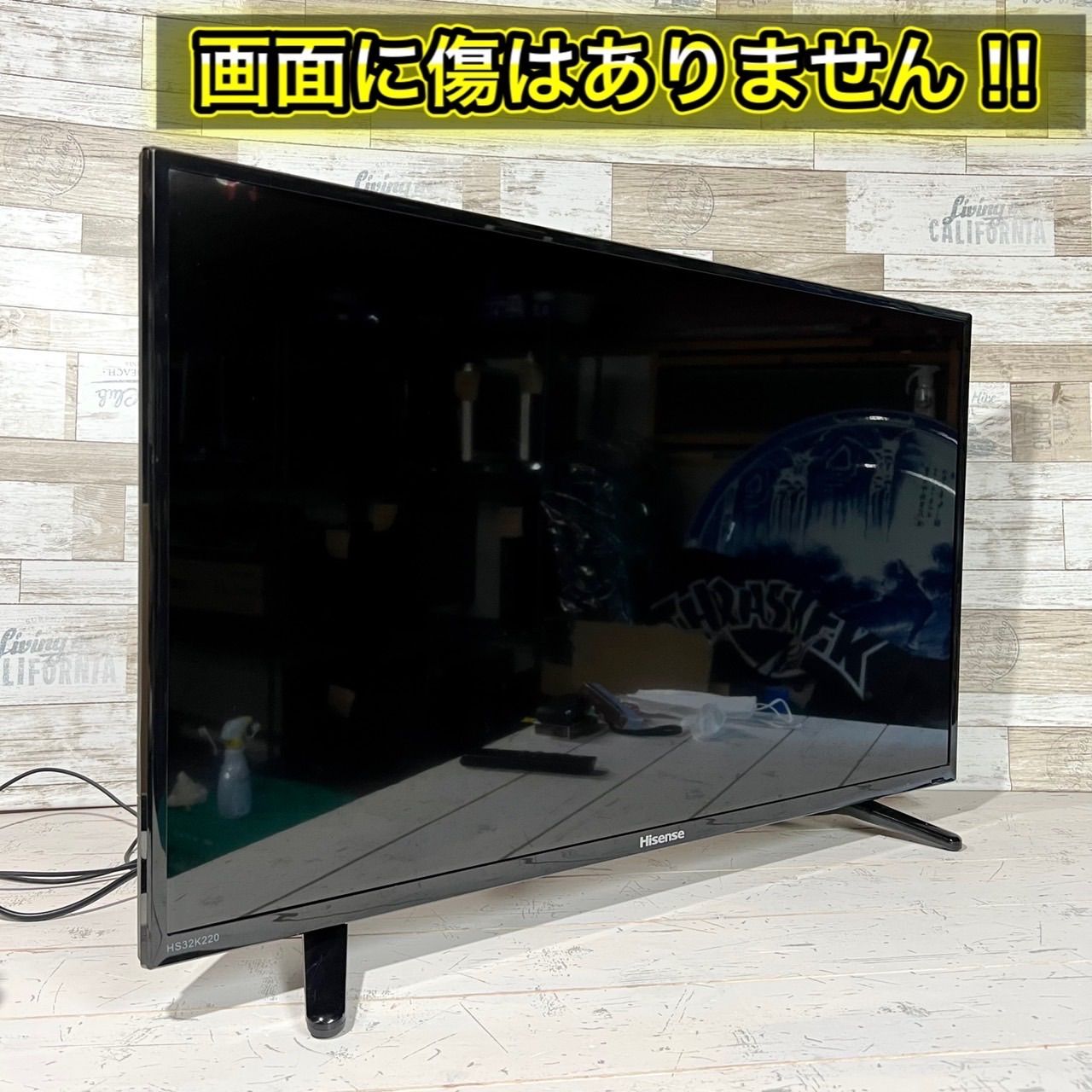 すぐ見れる‼️】Hisense 薄型テレビ 32型✨ PC入力＆外付けHDD - ドル