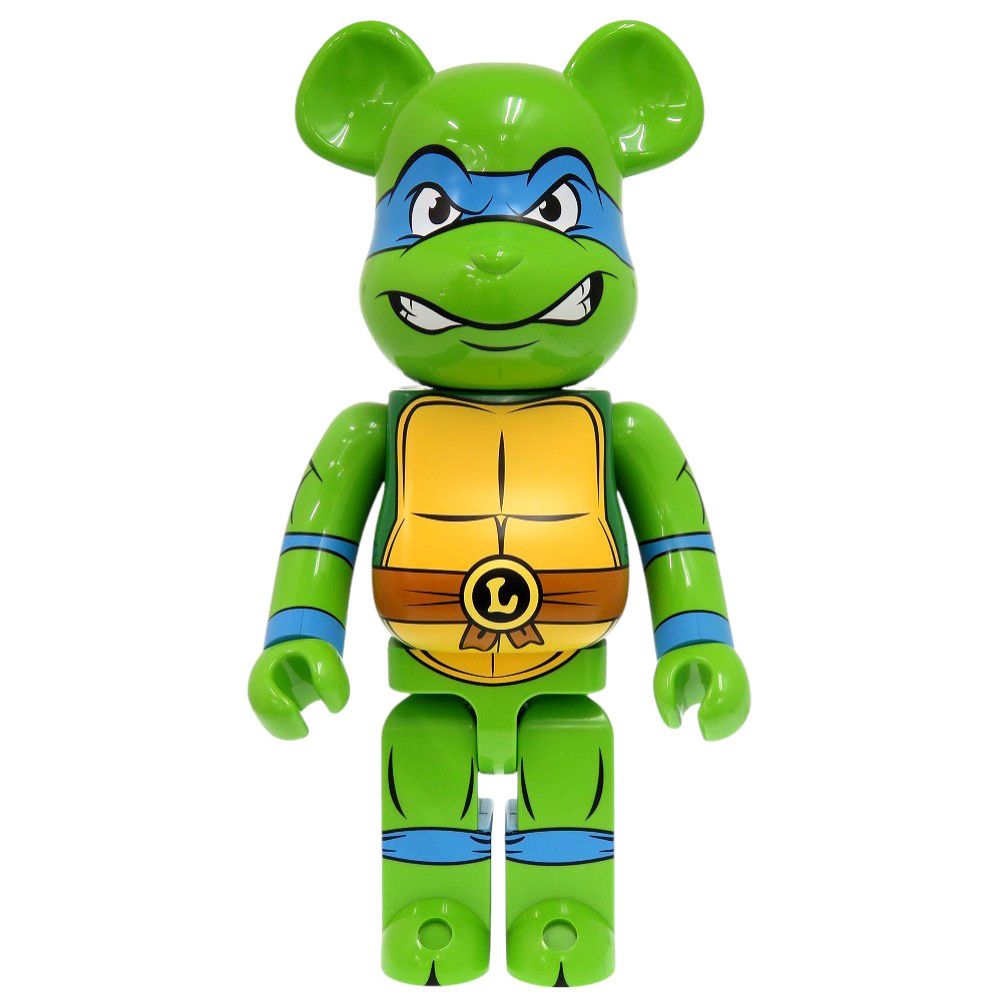 美品 メディコム トイ ベアブリック ティーンエイジ ミュータントニンジャ タートルズ レオナルド 1000％ プラスチック 0734【中古】MEDICOM TOY BE@RBRICK 美品 メディコム トイ ベアブリック ティーンエイジ