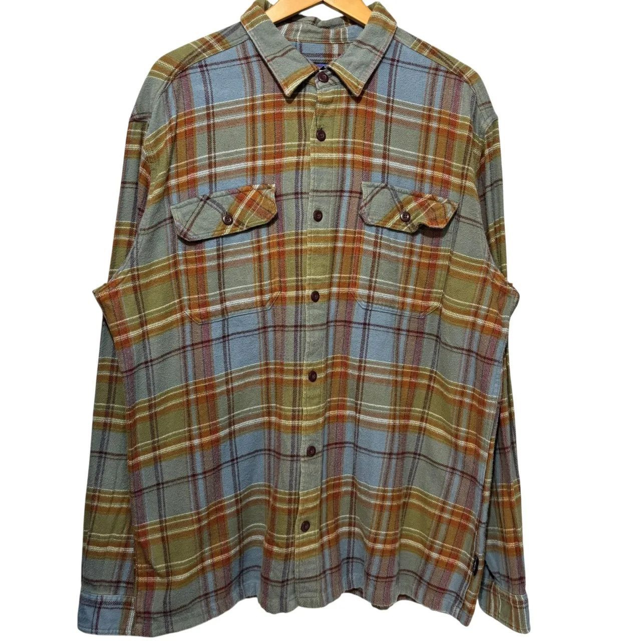12年製 Patagonia Fjord Flannel L/S Shirt パタゴニア フィヨルド