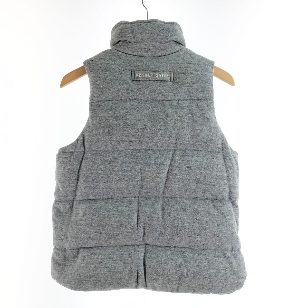 〇〇PEARLY GATES パーリーゲイツ レディース ダウンベスト サイズ1 グレー