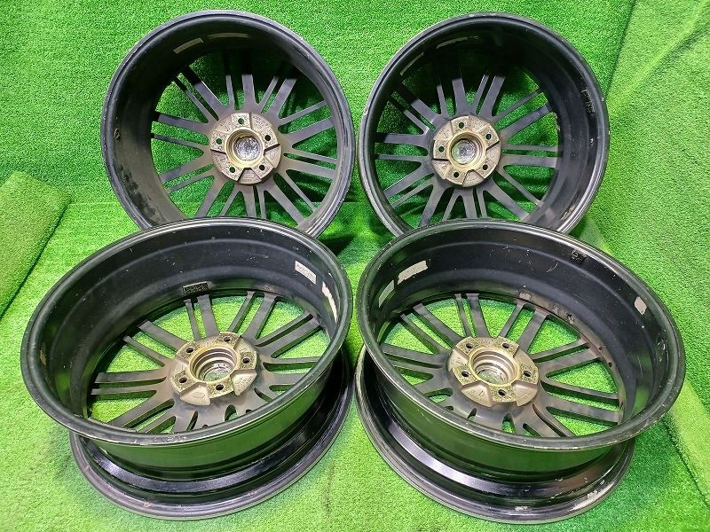 社外 エコフォルム ブリヂストン CX-5 ｴｽﾃｨﾏ ｶﾛｰﾗｸﾛｽ ホイール アルミ ブラックポリッシュ 18インチ 7J 5穴 4本 114.3 45 TRITUETUBI_COM