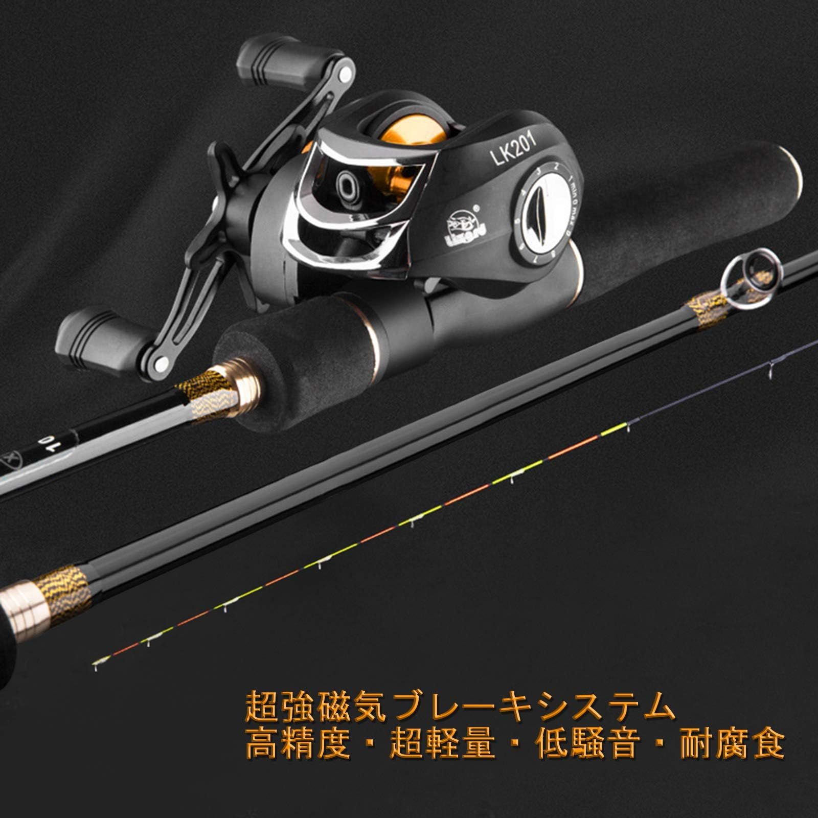 新品 ベイトリール 海釣り 淡水釣り マグネットブレーキ 7.2:1
