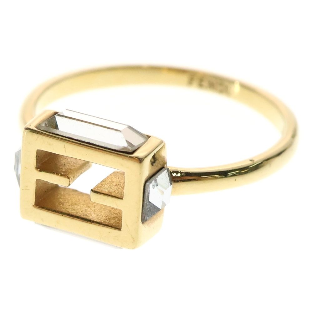 FENDI フェンディ 指輪 リング（S） バゲット 金属素材 ピンクゴールド