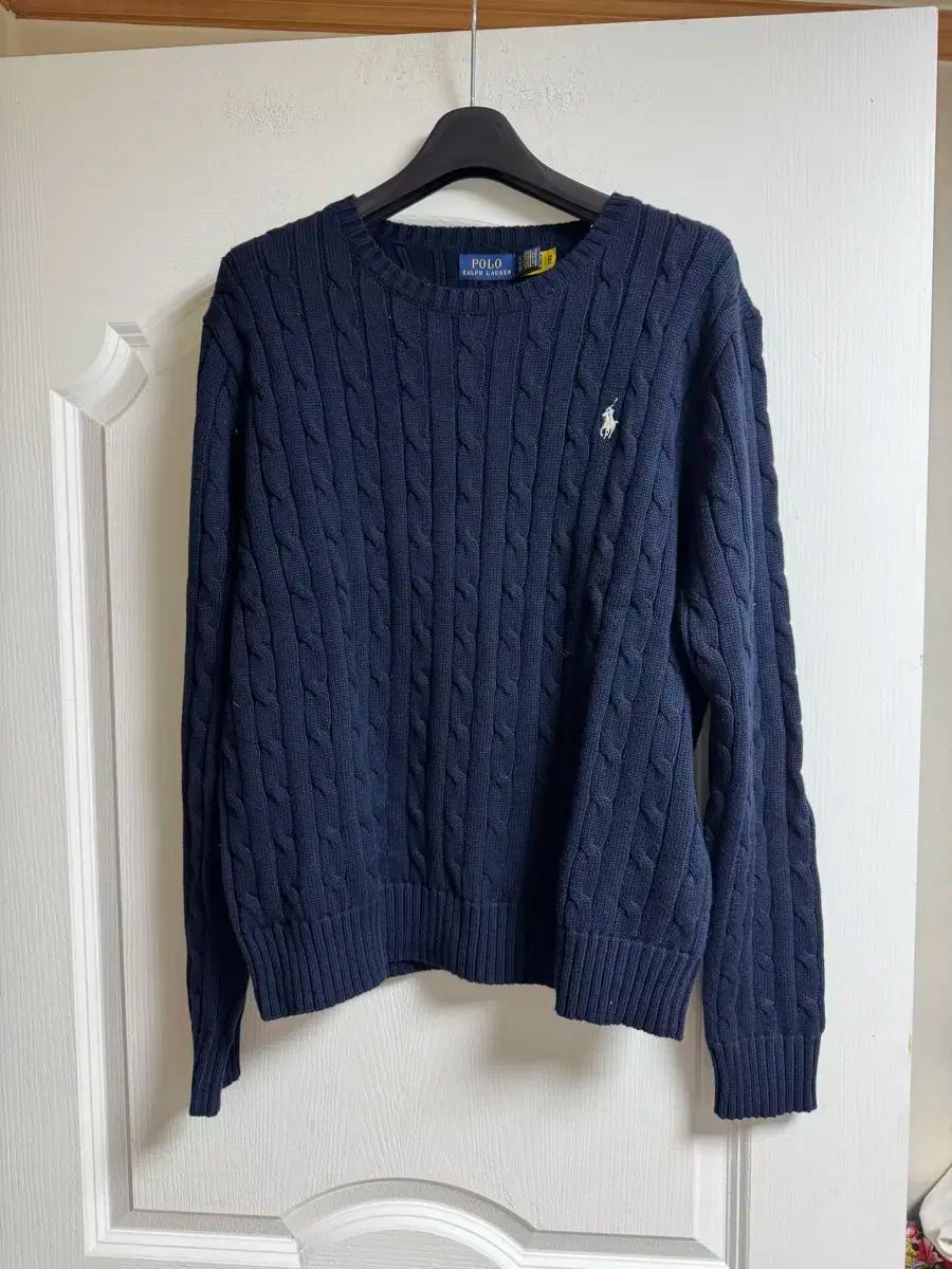 ポロ Ralph Lauren ラルフローレン ウーマンズ ケーブル編み ケーブルニット Xl ネイビー