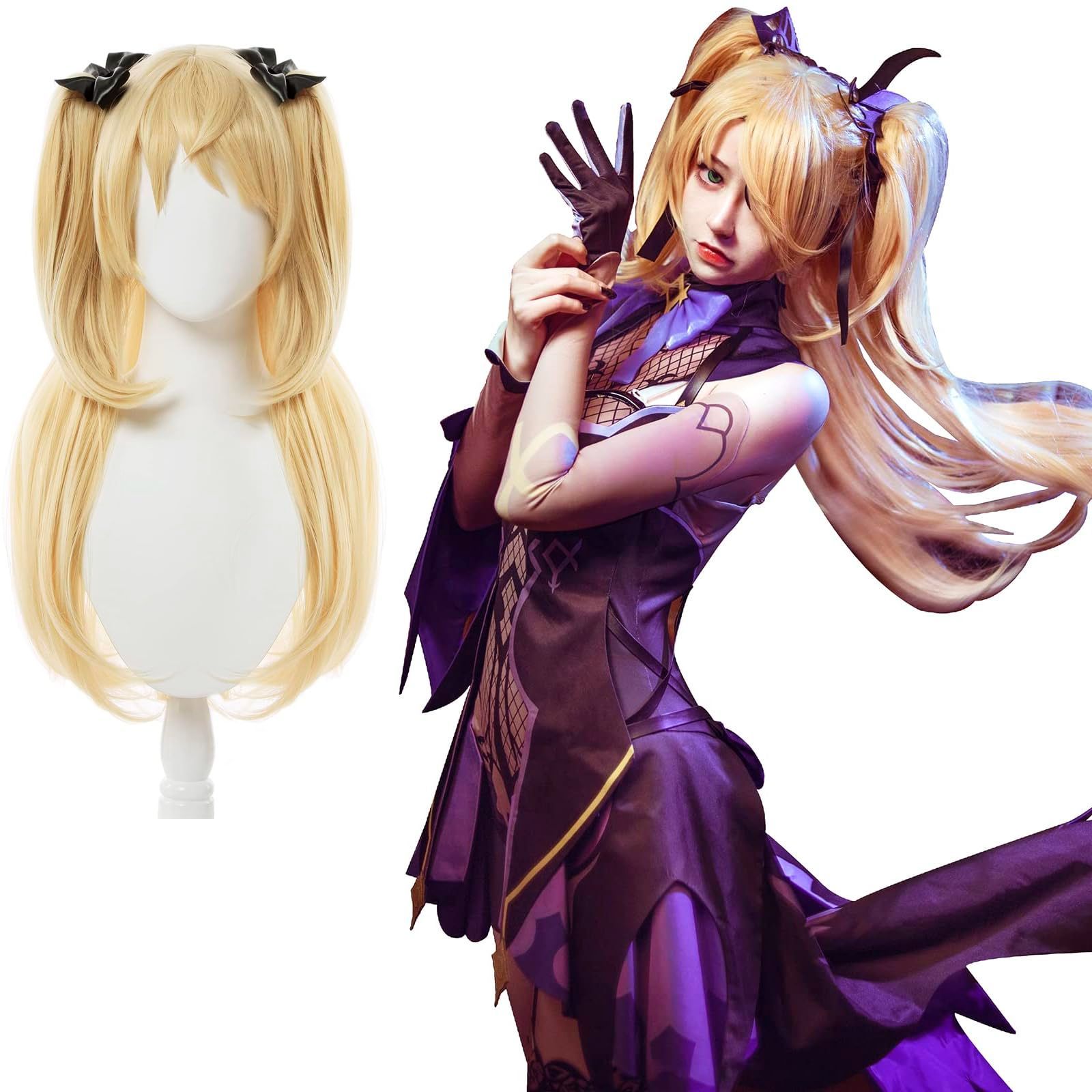 新発売 高品質 五次元 原神 コスプレ シグウィン ウィッグBJ0917ML03