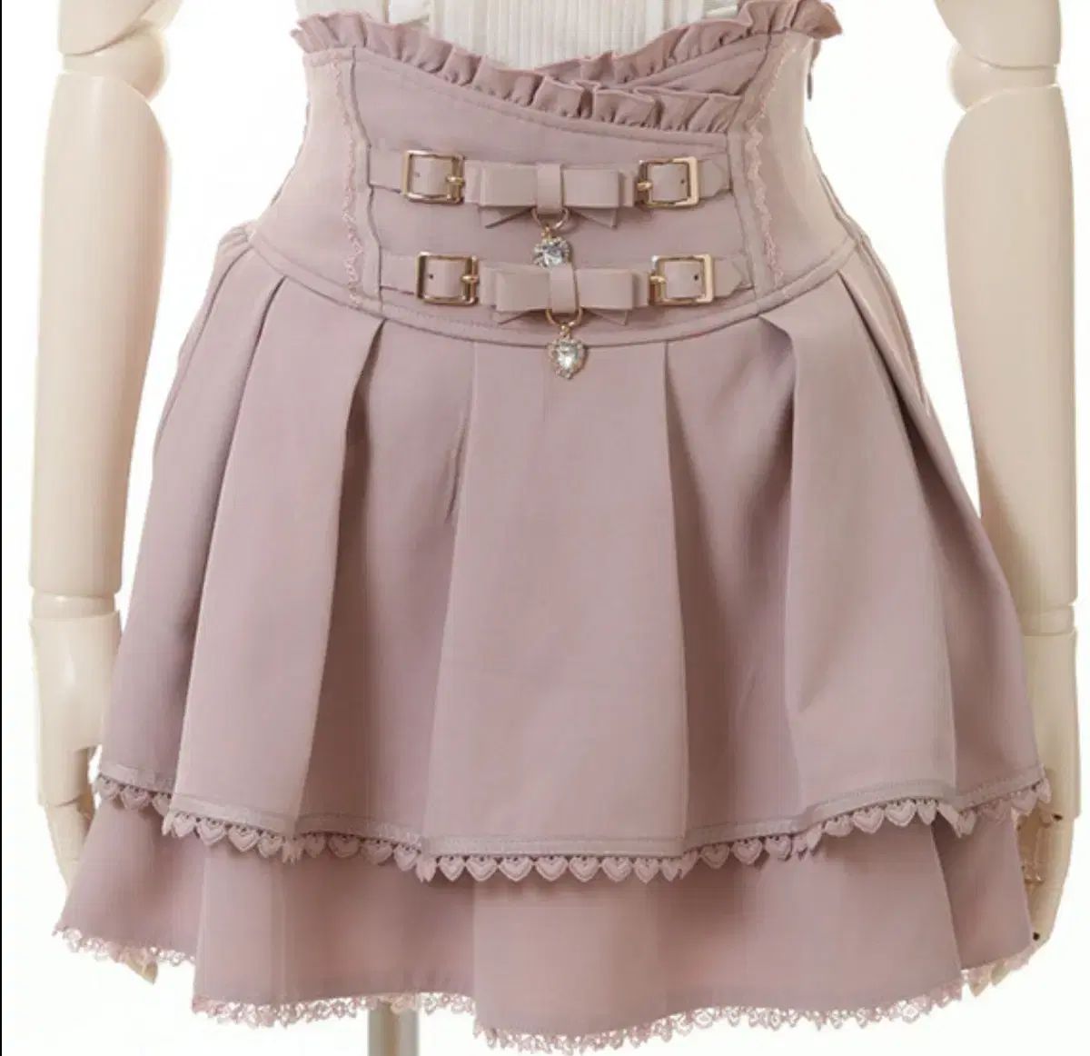 LIZLISA★　リズリサ　スカート　地雷系　量産型　ガーリー　リボン　レース LIZLISA スカート 量産型 地雷系 LIZLISA☆ リズリサ スカート