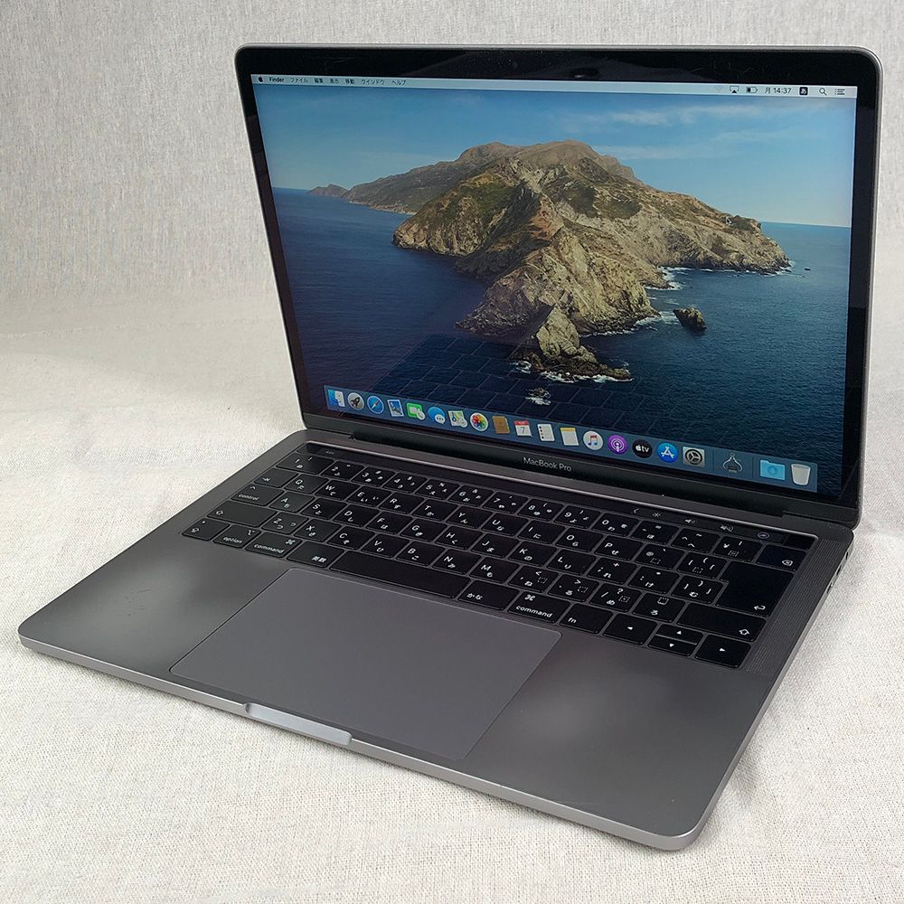 ジャンク品・本体のみApple MacBook Pro (13インチ， 2019， Thunderbolt 3ポート x 4)【i7・16GB・512GB】画面表示異常　A1989 EMC3358/LT-JUNK-241482（244816）