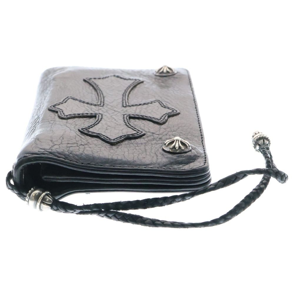 クロムハーツ 2ZIP STRAP クロスボールボタン 二つ折り財布 SV925 CHROME HEARTS クロムハーツ 財布 Chrome Hearts 2ジップ クロス