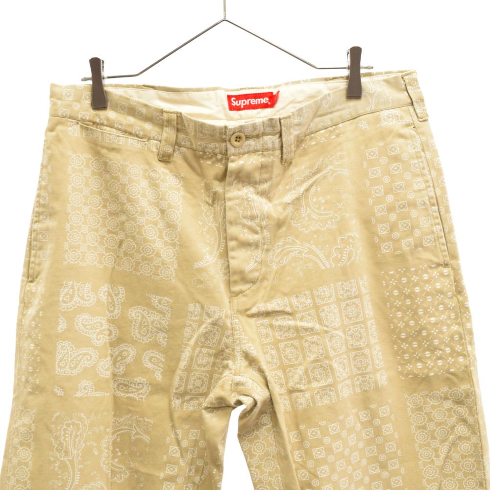 SUPREME (シュプリーム) 20SS Paisley Grid Chino Pant ペイズリー