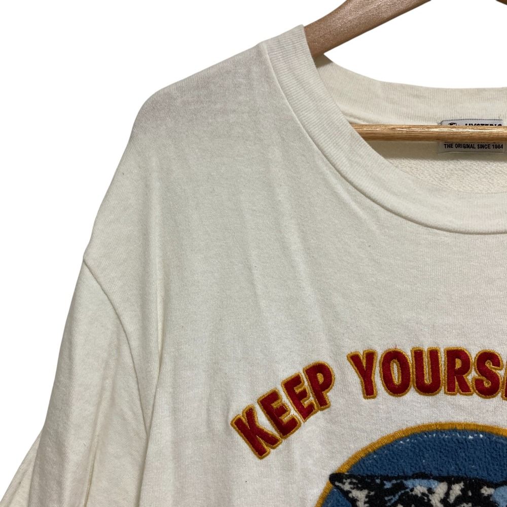 【超美品】ヒステリックグラマースウェットポロシャツ ワンポイントワッペン 半袖 HYSTERIC GLAMOUR（ヒステリックグラマー）の「LEOPARD柄VIXEN