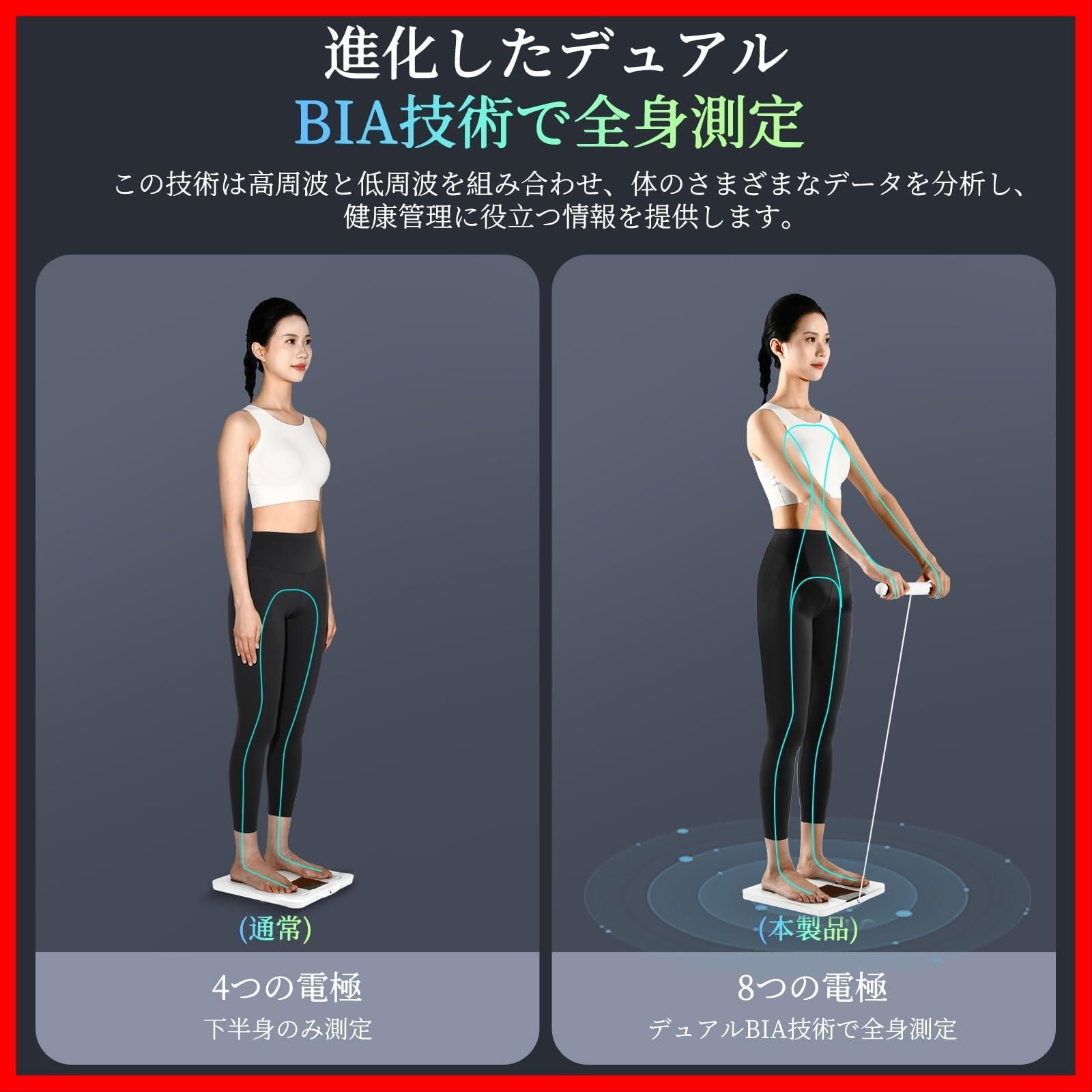 数量 体重計 体組成計 体脂肪計 カラダスキャン スマホ連動 arboleaf データ自動転送 部位別測定 全身測定方式 体重|体脂肪率|BMI|筋肉量|26項目測定 8電 Bluetooth対応 アプリ対応|apple watch|GoogleFit