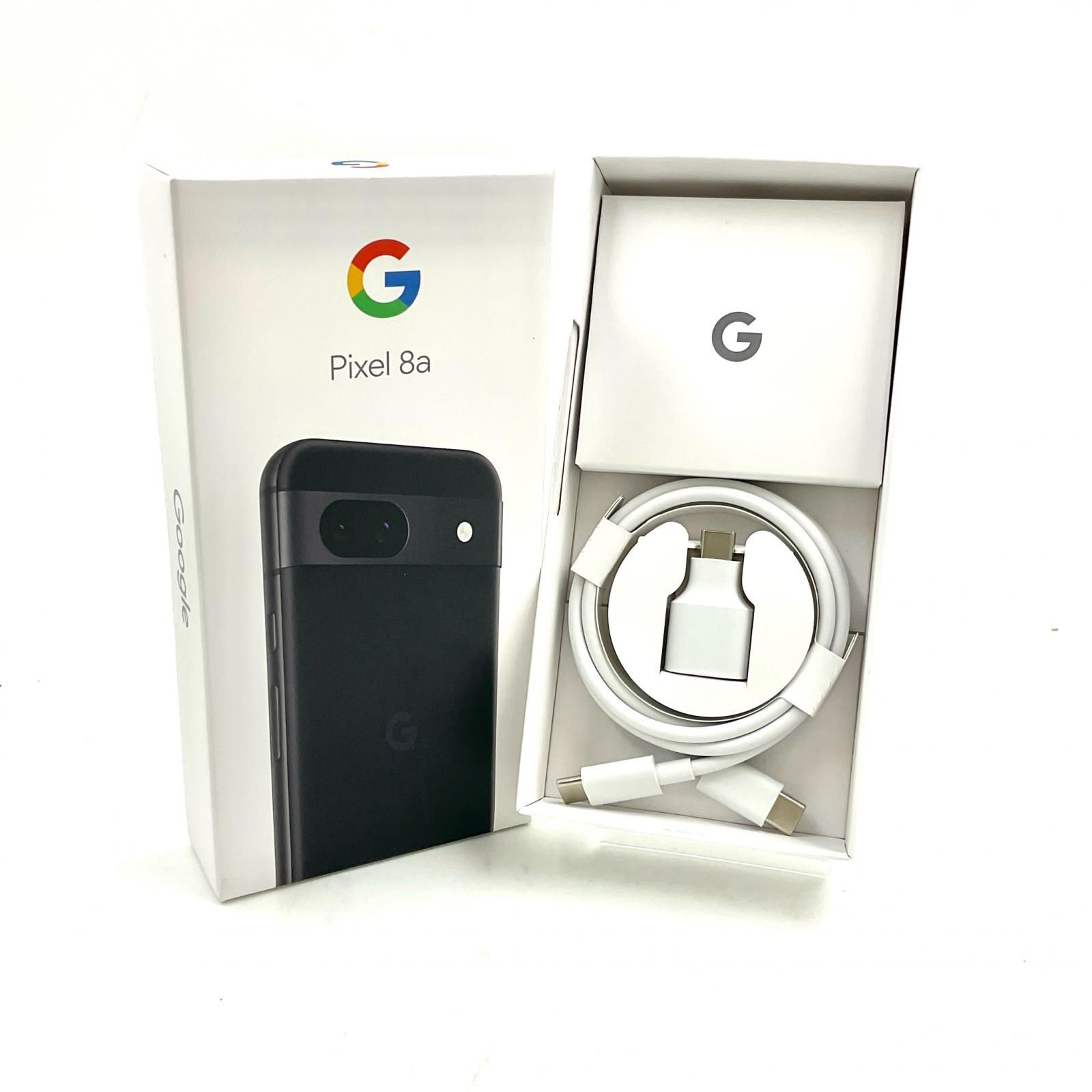 Google Pixel 8a 128GB Obsidian au G576D 白ロム 美品 動作確認