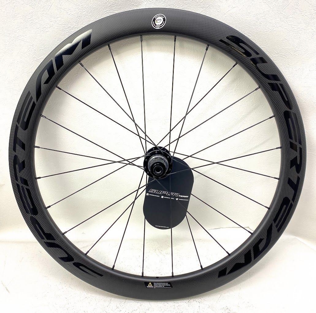 SUPERTEAM カーボンホイールセット cx3ハブ付き ブラック K1212