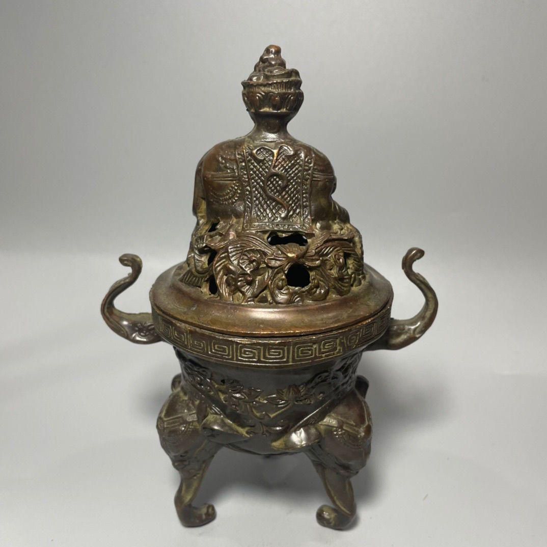 吉祥象薫香炉 仏堂香具 工芸品 美術品 置物 吉祥象薫香炉 仏堂香具 工芸品 美術品 置物 - メルカリ