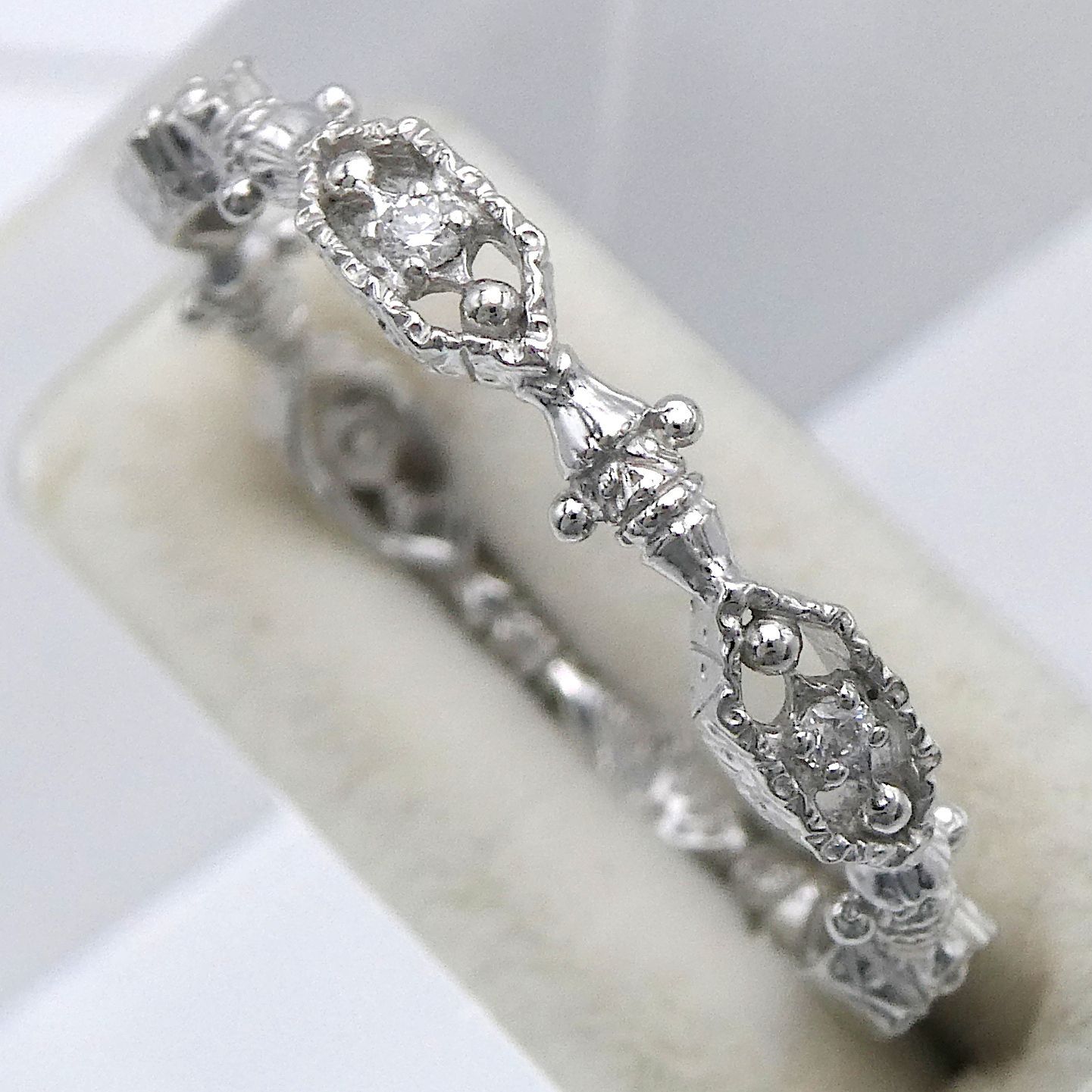 ブレスレット Pt850/Pt900 ダイヤモンド0.23ct サイズフリー