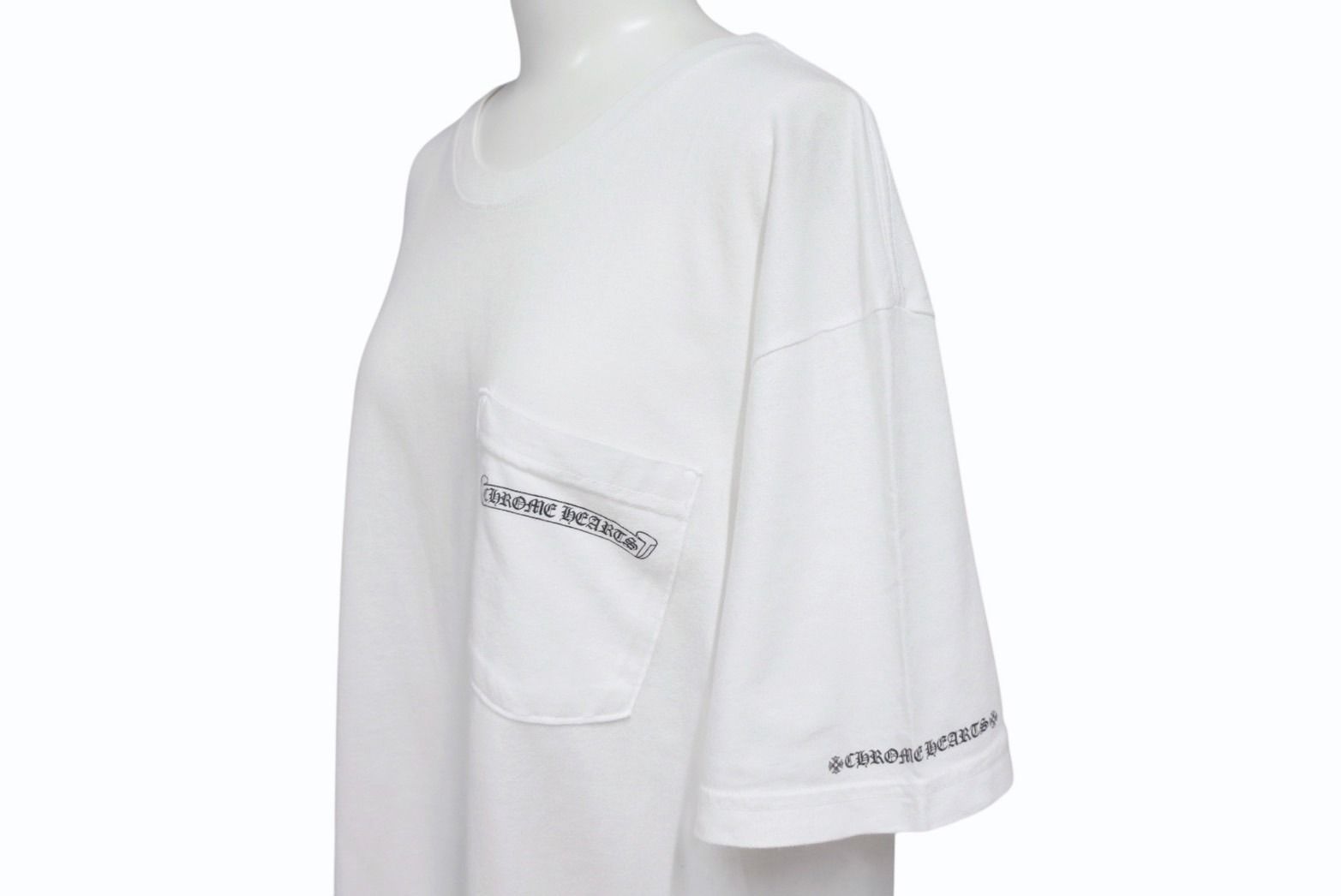 CHROME HEARTS クロムハーツ スクラロールラベル 半袖Tシャツ  