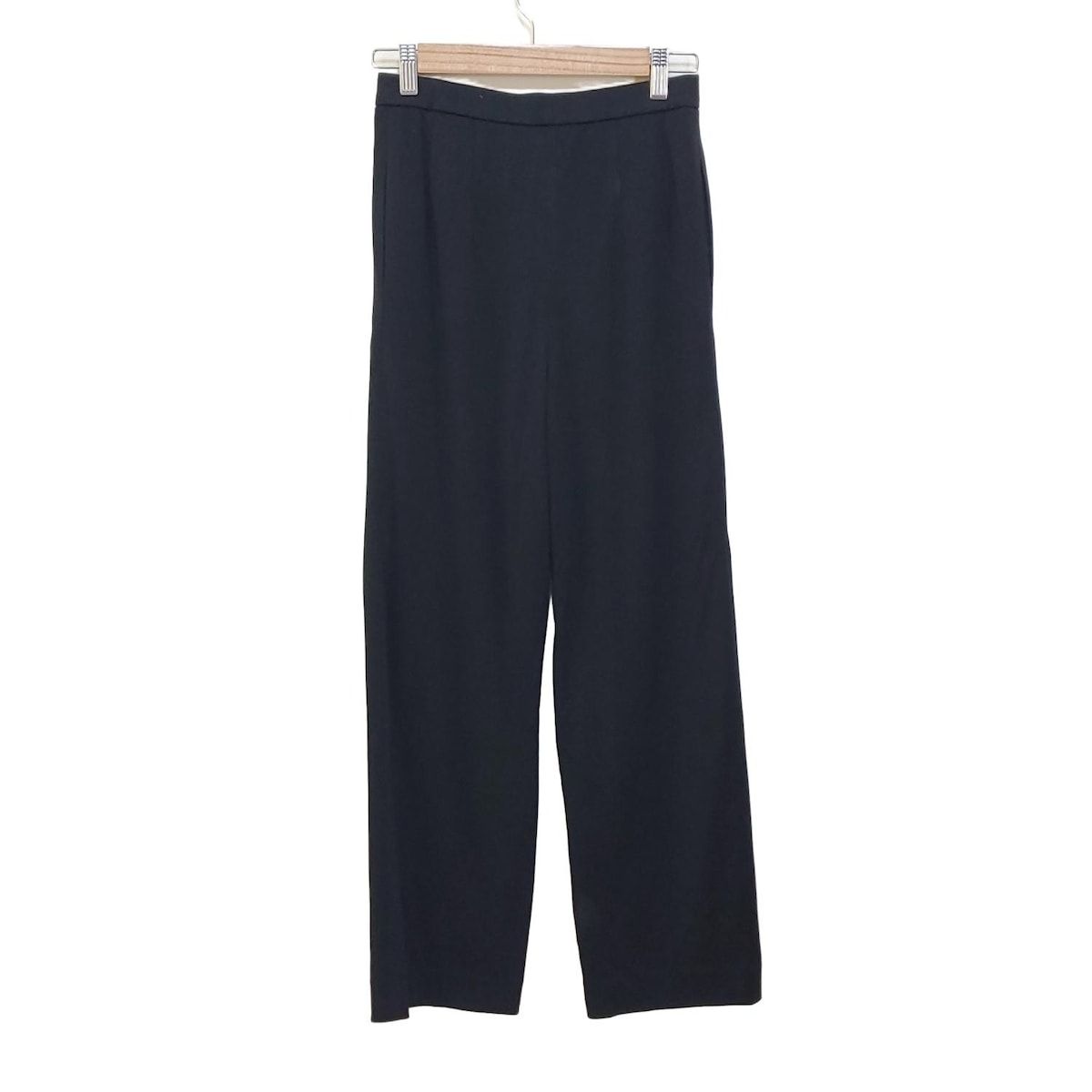 LEONARD レオナール パンツ サイズ64 レディース - 黒 フルレングス カンカン素材