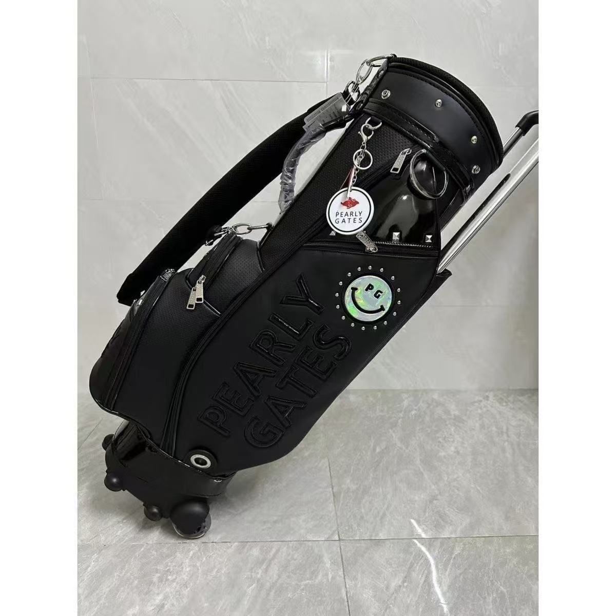 新品PEARLY GATES パーリーゲイツ ブラック キャディバッグ ブラック