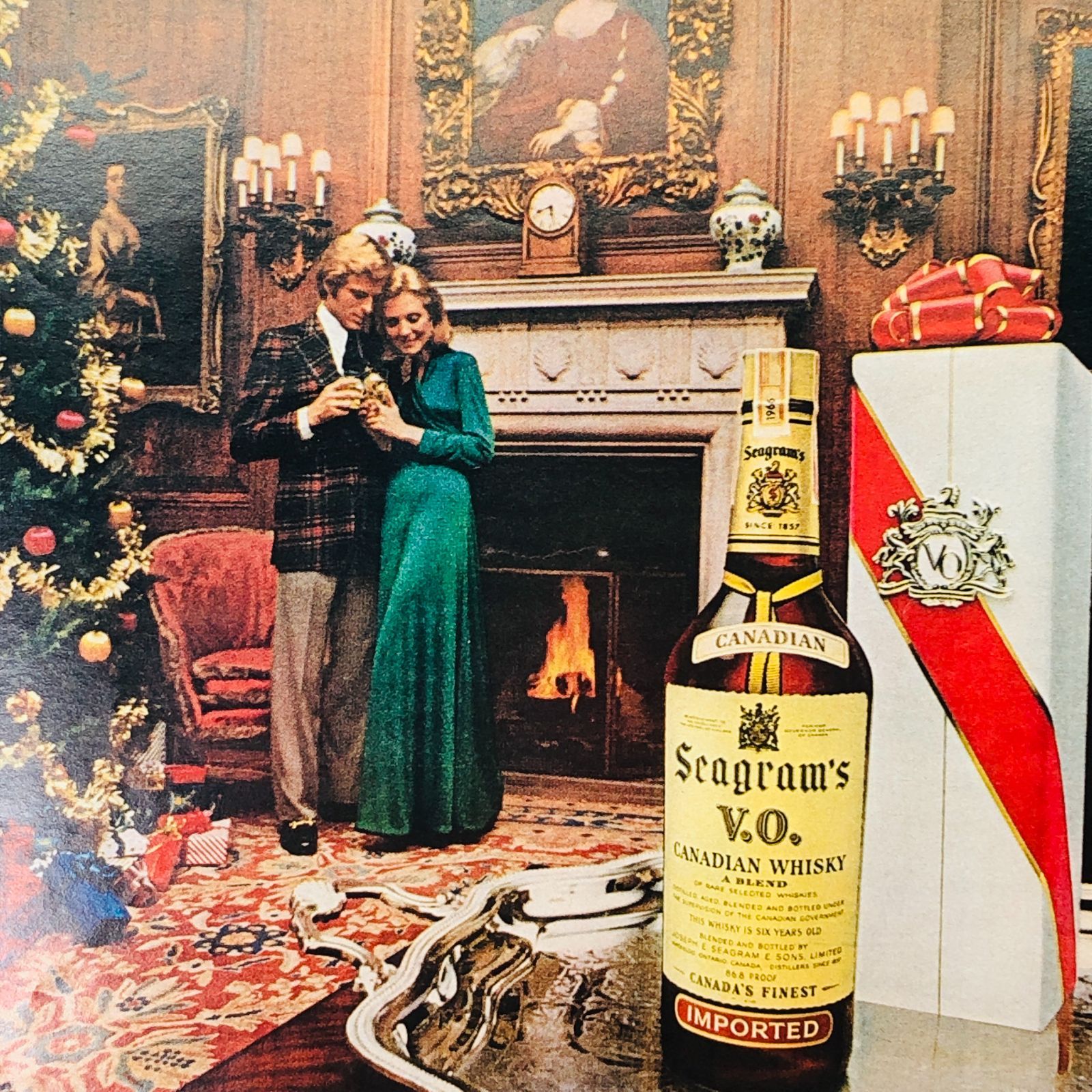 ビンテージ 広告 ポスター フレーム付 当時物 オリジナル 『 シーグラムVO ウィスキー 』 1960's アメリカ 輸入 雑貨 ヴィンテージ 雑誌  アドバタイジング レトロ ( AZ1074 ) - メルカリ