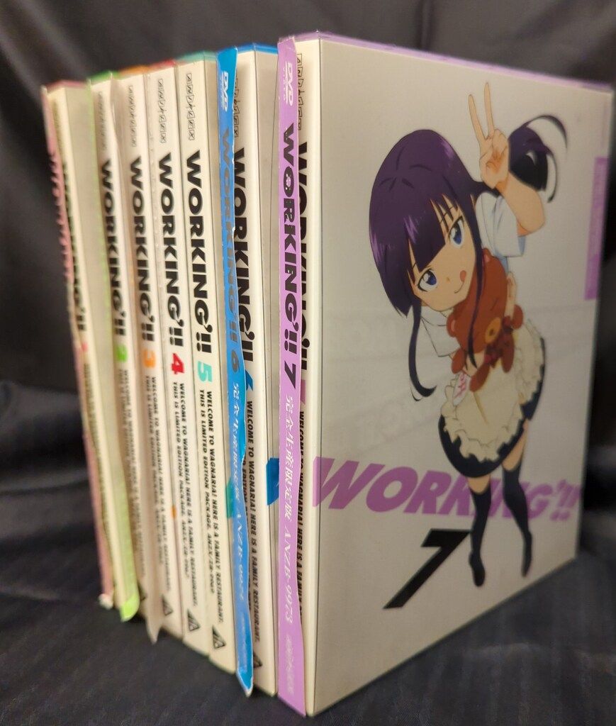 【美品】アニメ　ワーキング！！二期　DVD全7巻セット アニメDVD WORKING'!! 2期 限定版全7巻セット - メルカリ