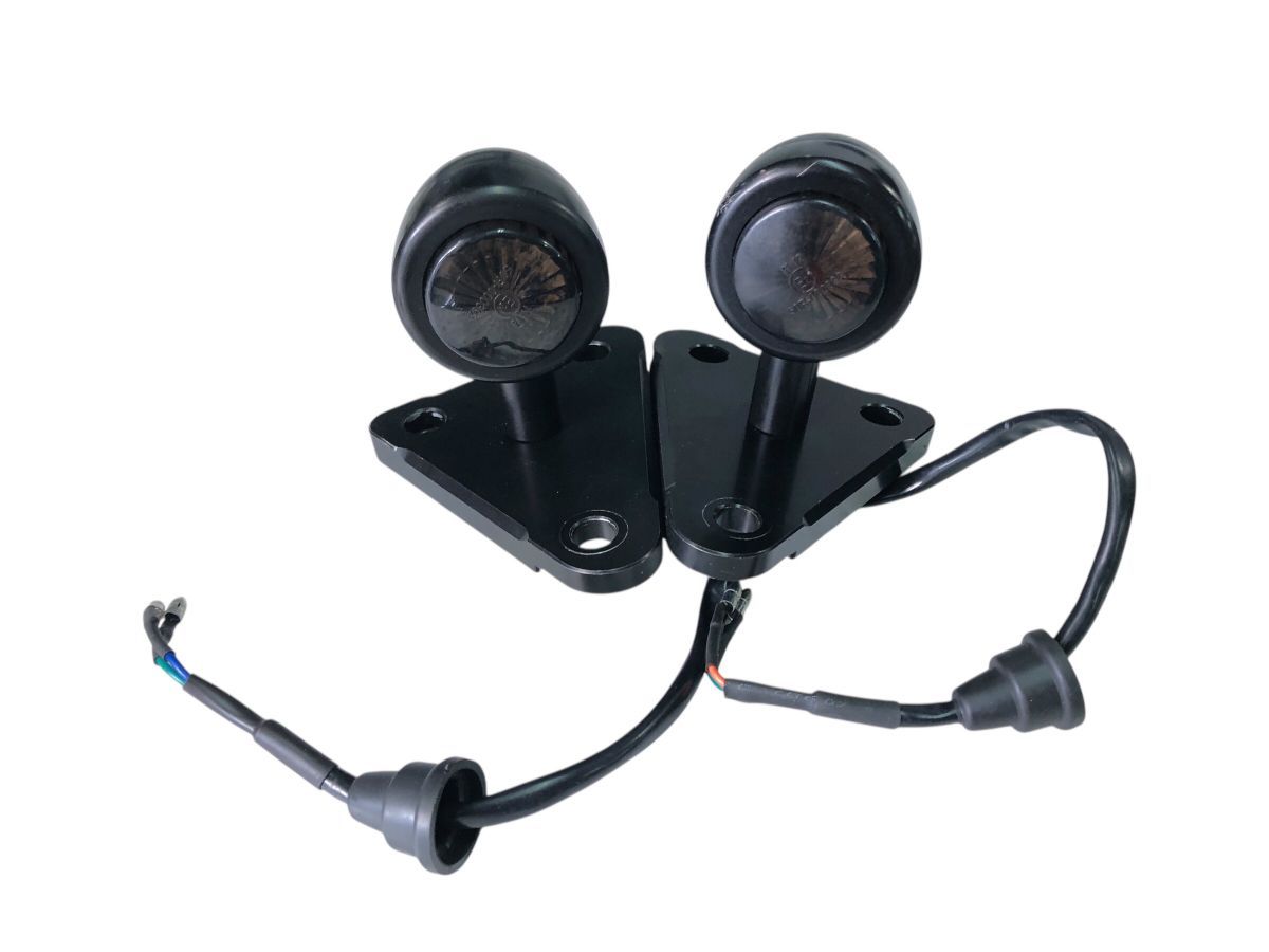 MUTT マットモーターサイクルズ サバス250 フロントウィンカー ステー付 作動OK 補修 流用 カスタムにも 2635-M6526