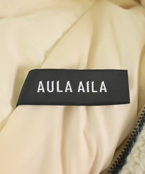 美品 AULAAILA アウラアイラ フーディージャケット パーカー アイボリー レディース 古着 中古 BOA MIX HOODIE(24W) — aulaaila