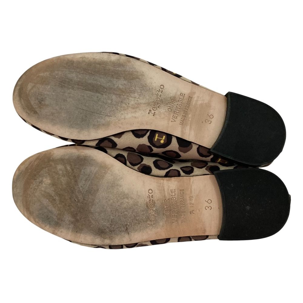 Repetto ヒョウ柄 バレエシューズ サイズ36 【New Size】 大特価放出！ バレエシューズ ヒョウ柄 Repetto サイズ36 Size