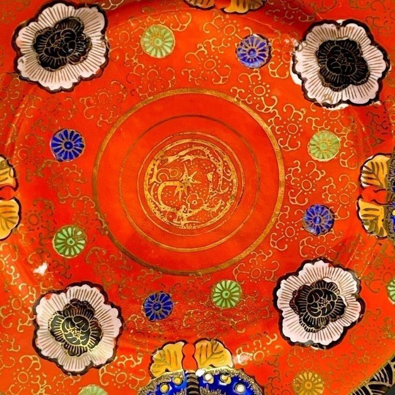 里帰り 大日本 宮島 朱金花蝶図 カップ ＆ ソーサー トリオ ニッポン ノリタケ ティーセット カップ 赤に金彩 蝶 WWW_IBETON_RU