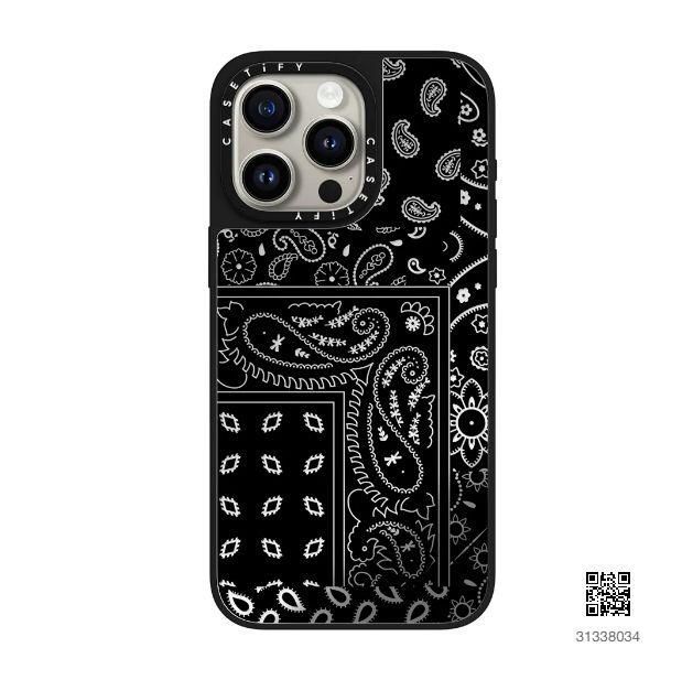 CASETIFY Paisley- Black iphoneケース