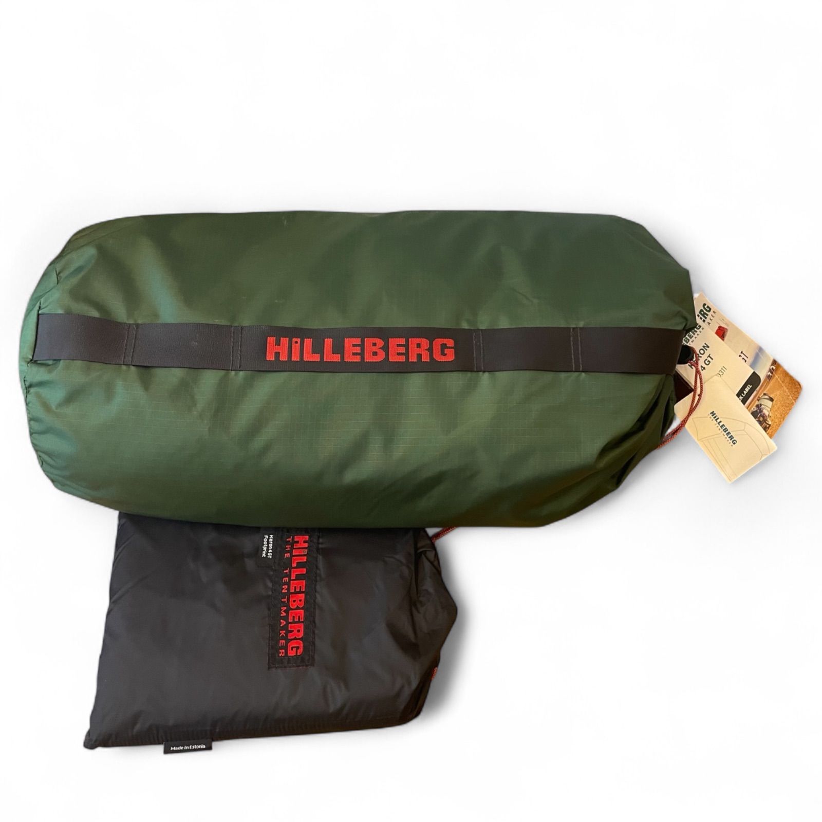 中古 美品 HILLEBERG KERON 4 GT グリーン フットプリント付 ヒルバーグ ケロン 4GT グリーン フットプリント付き 中古 美品