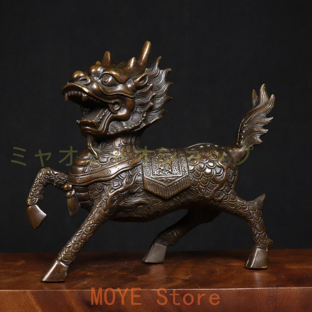麒麟 銅器 銅製品 鎮宅辟邪 開運風水 招財 置物 工芸品 装飾品 WWW_NOITHATQUANGTHANH_NET