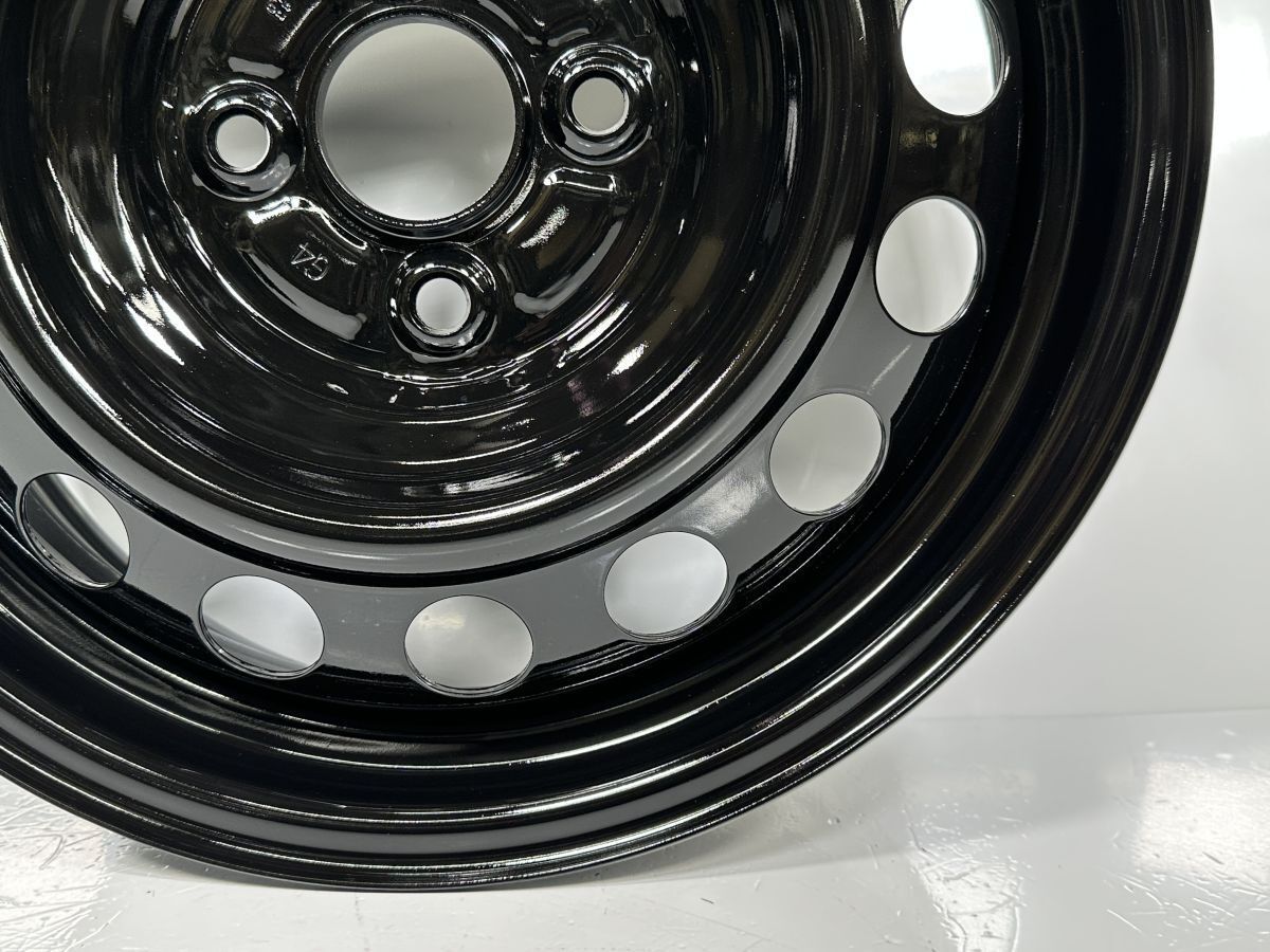 トヨタ アクア 純正ホイール 15インチ 5.5j 鉄 ４本セット 美品 アクア NHP10 後期 純正 鉄ホイール×4本セット 黒 防錆艶塗装済み