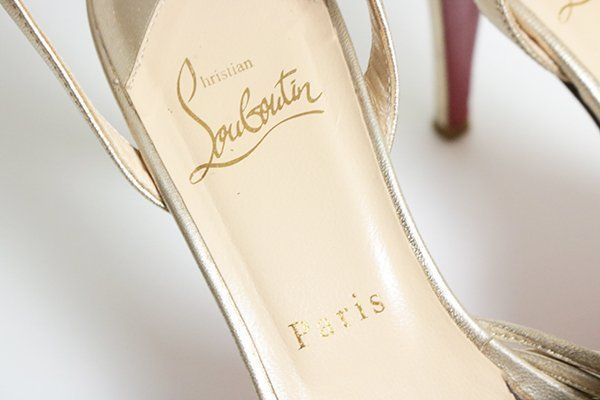 Christian Louboutin ◇ ストラップ ストーム サンダル ゴールド 