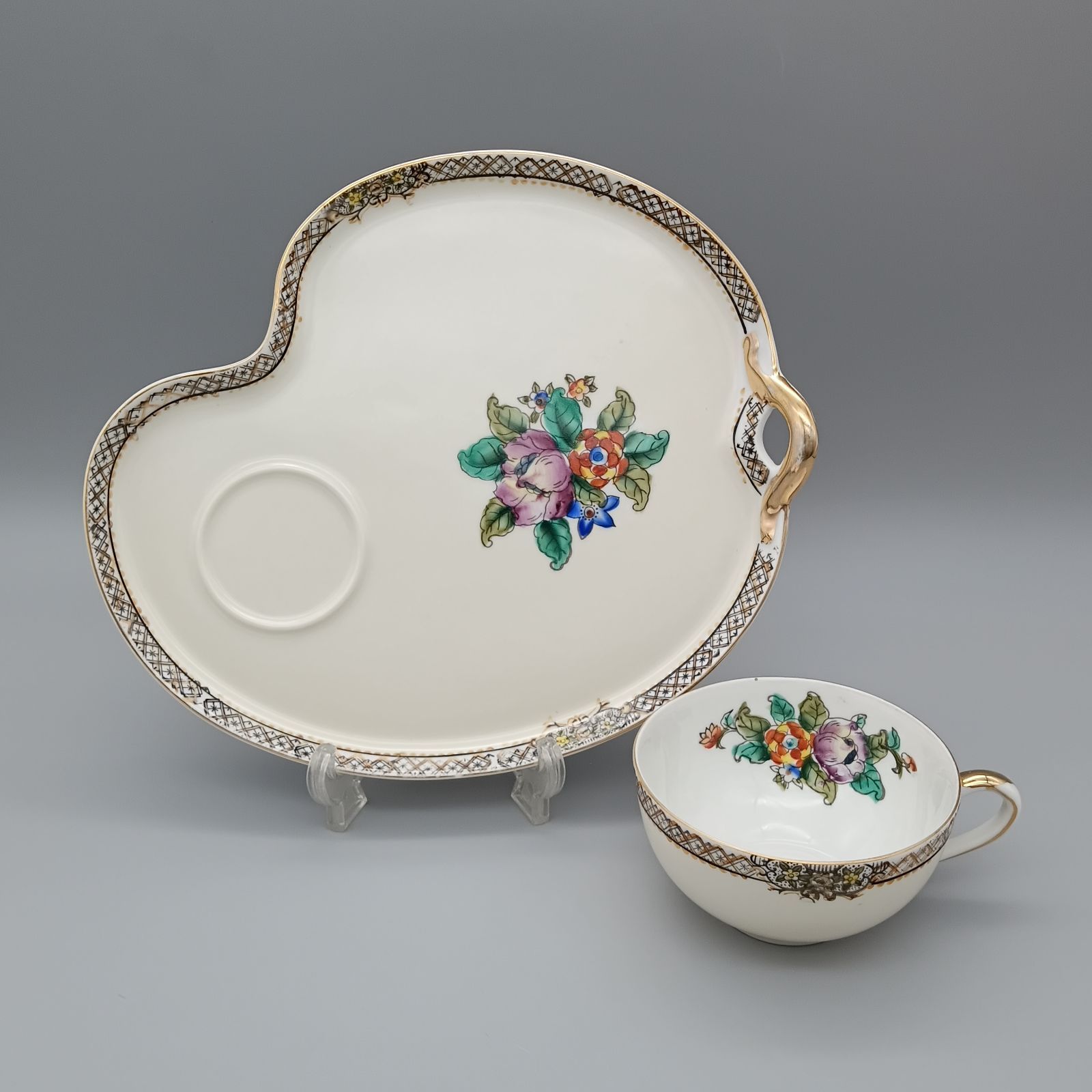 ノリタケ スナックセット テニスセット カップ プレート NORITAKE 1918