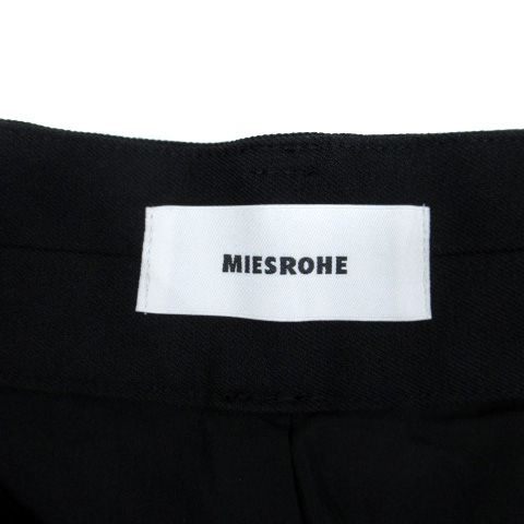 ミースロエ MIESROHE ハーフパンツ ワイドパンツ 1 黒 ブラック