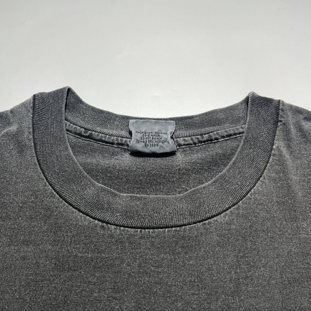 90s ハーレー USA製 ビンテージTシャツ XL 炭黒 鬼フェード 6900