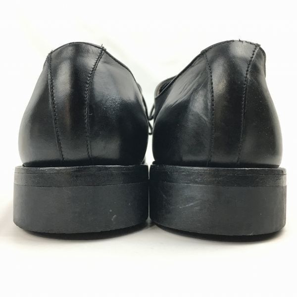 試着交換OK！70s/Vintage 　ドイツ製?　GESKA社　サービスシューズ　プレーントゥ〈黒/BLACK/ブラック〉size42　26.5-27.0程度　ビンテージ/メンズ/shoes//men's 菅NO.WZH-44 試着交換OK！70s/Vintage ドイツ製? GESKA社 サービスシューズ