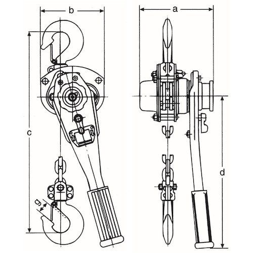 ♥ コンドーテック KTパワーレバー PL-08 揚量0.8t ITJTMHW16JTK エコツール小牧ｲﾝﾀｰ店 M02
