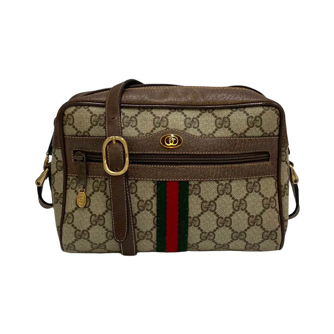 極 美品 GUCCI グッチ オールドグッチ ヴィンテージ シェリーライン GG