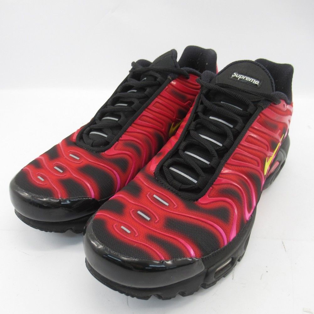 NIKE AIR MAX PLUS × SUPREME Fire Pink 28.5cm ナイキ エアマックスプラス シュプリーム DA1472600  スニーカー【中古】【送料無料】