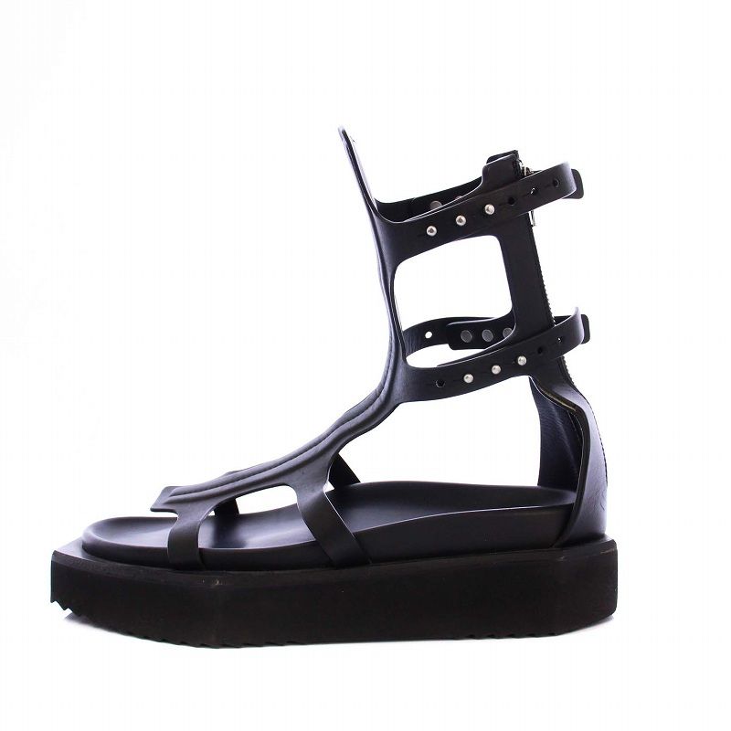 【付属品なし】Rick Owens スポーツサンダル ブラック/ホワイト 46 リックオウエンス Rick Owens TURBO CYCLOPS SPARTAN サンダル