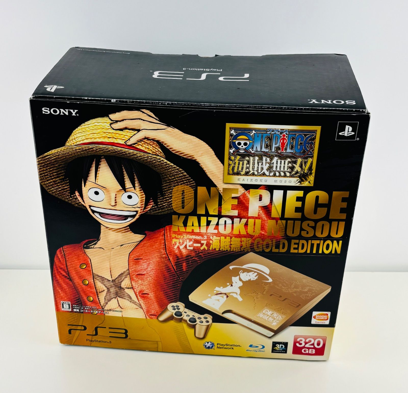 ほぼ PS3 ワンピース 海賊無双 320GB ゴールド KAIZOKU MUSOU GOLD EDITION プレイステーション3