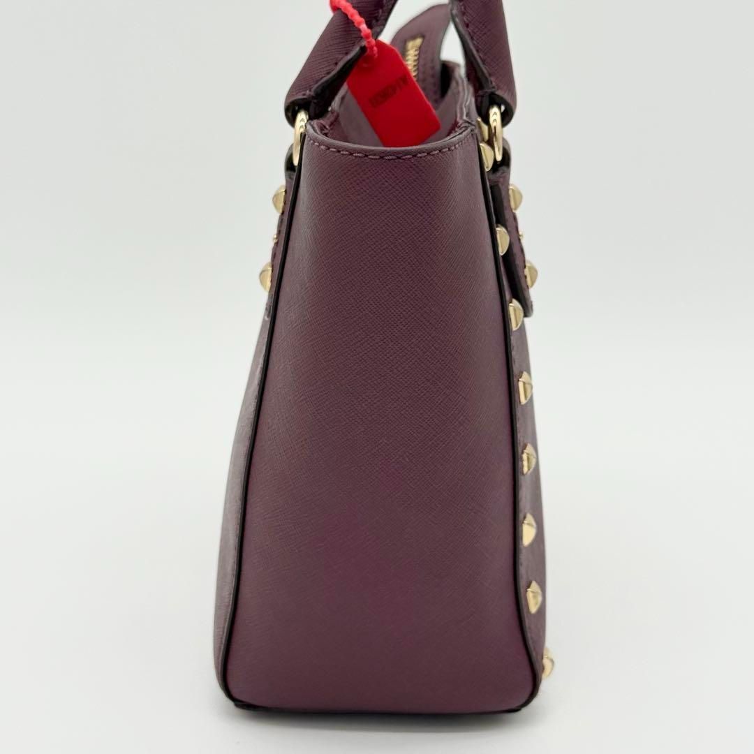 美品】MICHAEL KORS ハンドバッグ ミニバッグ スタッズ レザー