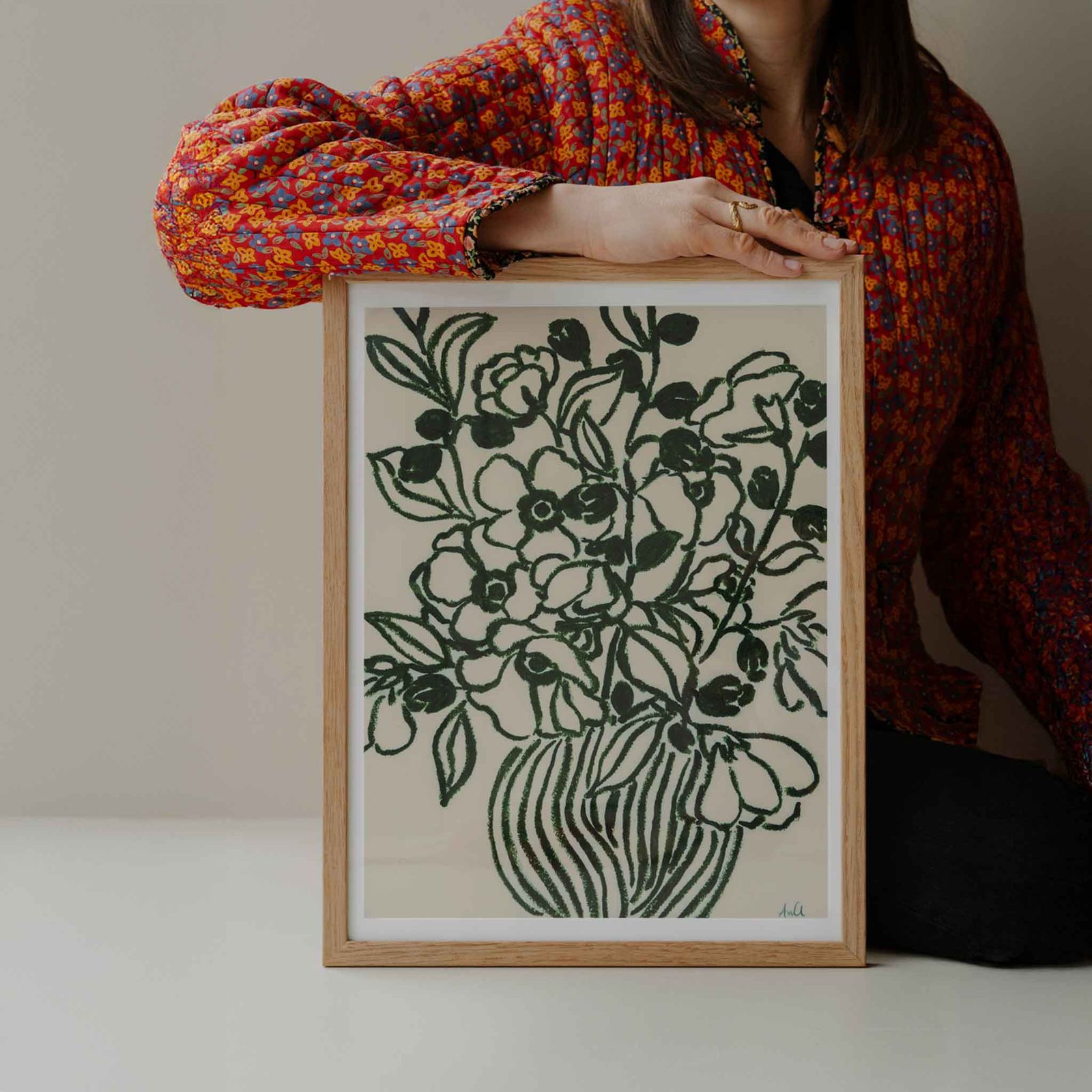 The Poster Club アートポスター 50×70cm Poppy Studies II ポスタークラブ 北欧雑貨 124x16988-50x70