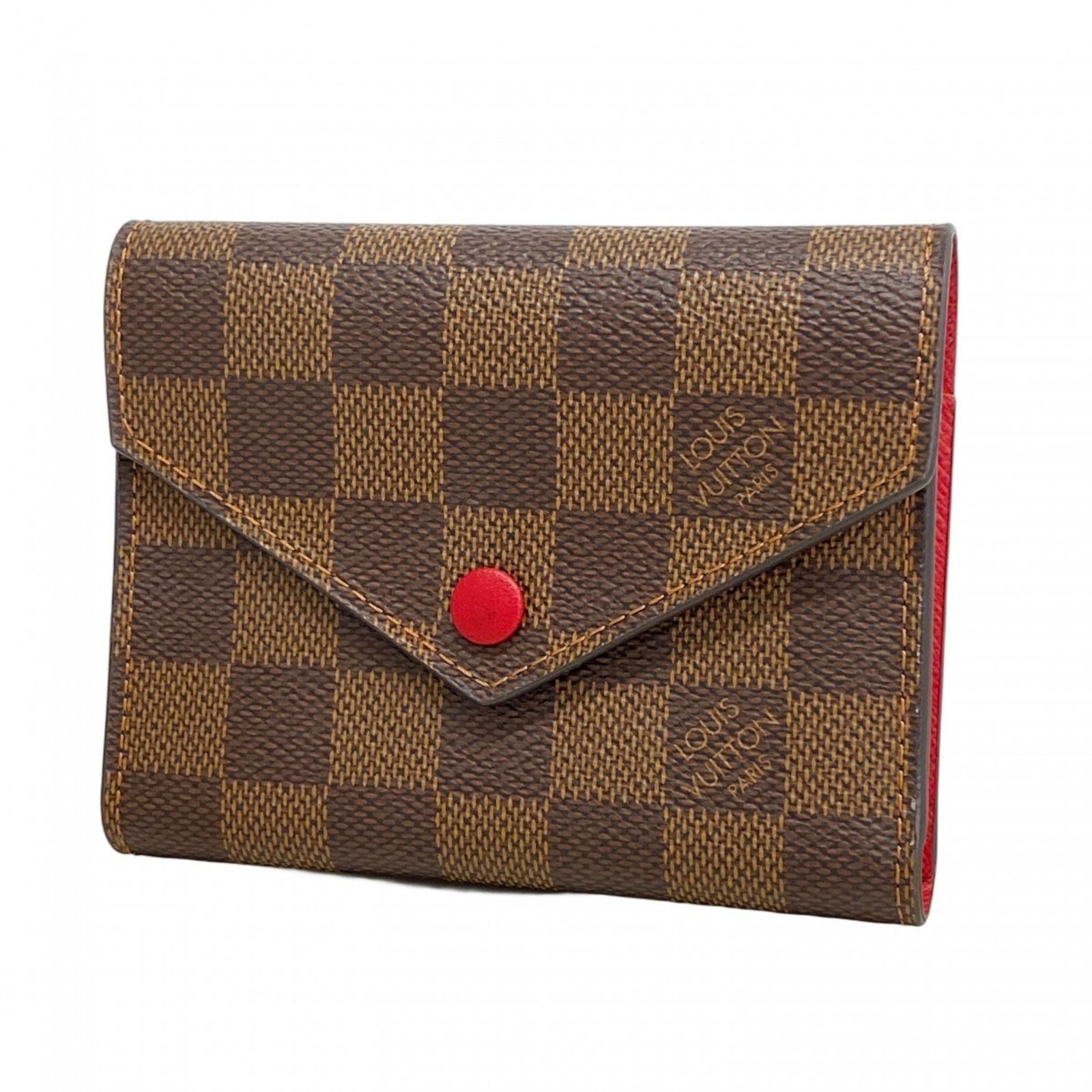 LOUIS VUITTON ダミエ・エベヌ 三つ折り財布 ルイ・ヴィトン(Louis Vuitton) ルイ・ヴィトン 三つ折り財布